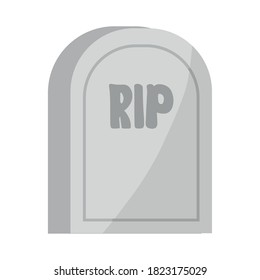 rip grave design, death tomb cementary and scary theme Vector illustration