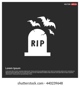 RIP Grave icon.  Happy Halloween 