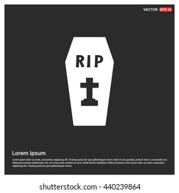 RIP Grave icon.  Happy Halloween 