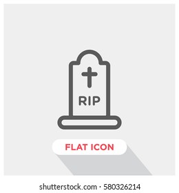 RIP grave vector icon