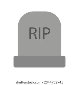 RIP gravestone line icon. Vector illustration. EPS 10.