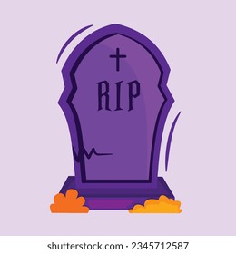 RIP Gravestone or Tombstone Vector. Perfect for Halloween