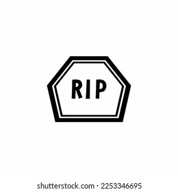 rip graveyard logo illustration vector