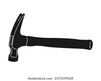 Rip Hammer 16 oz Hardwood handle, vector illustration