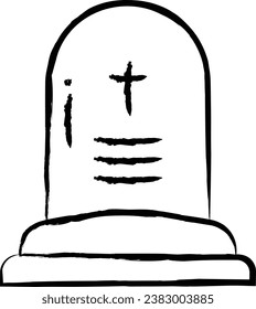 RIP hand drawn vector illustration
