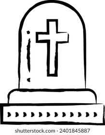 RIP hand drawn vector illustration