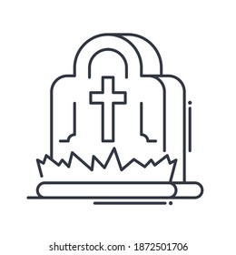 Icono de Rip, ilustración lineal aislada, vector de línea delgada, signo de diseño web, símbolo de concepto de contorno con trazo editable sobre fondo blanco.