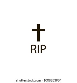 rip icon. sign design