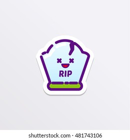 RIP icon vector