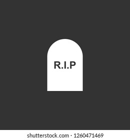 rip icon vector. rip sign on black background. rip icon for web and app