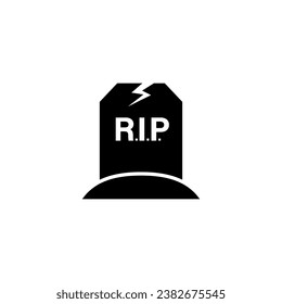 Rip isolated icon on a white background.