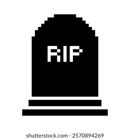 Rip monument pixel art icon