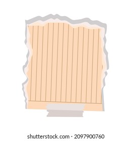 rip page illustration with tape