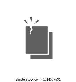 Rip paper icon in trendy flat style isolated on white background. Symbol for your web site design, logo, app, UI. Vector illustration, EPS