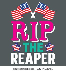 Rip The Reaper T-shirt Design Vector File