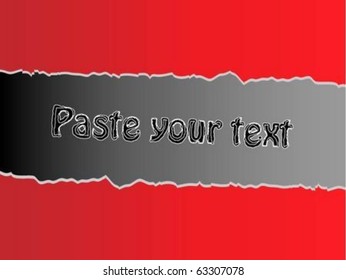 Rip red Paper