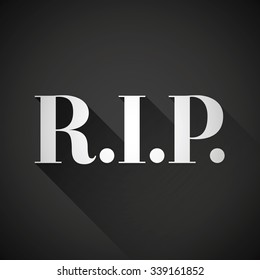 R,I.P. Rest in peace vector