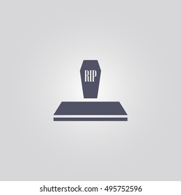 rip sign. icon design