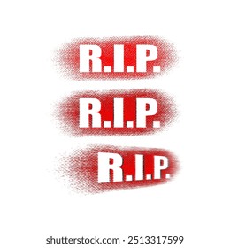 rip autocolantes ou carimbos definir vetor de design