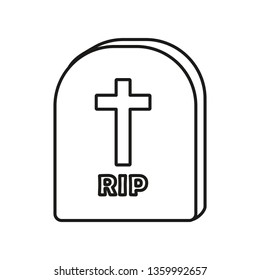 RIP tombstone icon