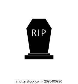 Rip tombstone icono plantilla de diseño vector ilustración aislada