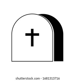 rip vector icon, death vector icon