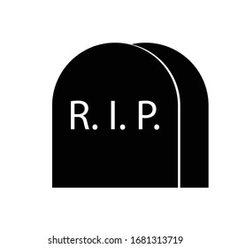 rip vector icon, death vector icon