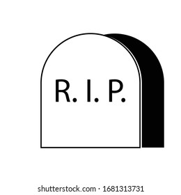 rip vector icon, death vector icon