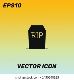 RIP vector icon illustration. RIP symbol icon. Premium quality.