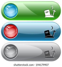 Extrair. Botões vetoriais da Internet.