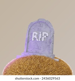 Rip Zombie 3D Vektor Halloween