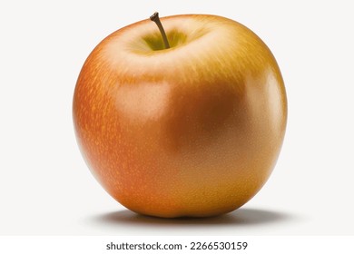 
reifer Apfel einzeln auf weißem Hintergrund