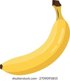 Ripe Banana Bunch Fruit Vector Icon Illustration