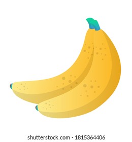 Ripe banana, fruit icon. Gradient vector illustration