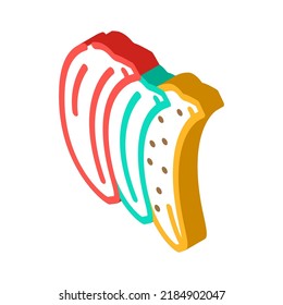 ripe banana isometric icon vector. ripe banana sign. isolated symbol illustration