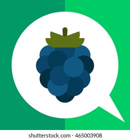 Ripe blackberry icon