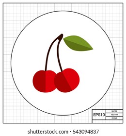 Ripe cherry icon