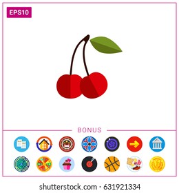 Ripe cherry icon