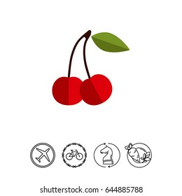 Ripe cherry icon