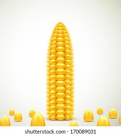 Ripe corn background, eps 10