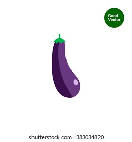 Ripe eggplant icon