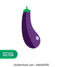 Ripe eggplant icon