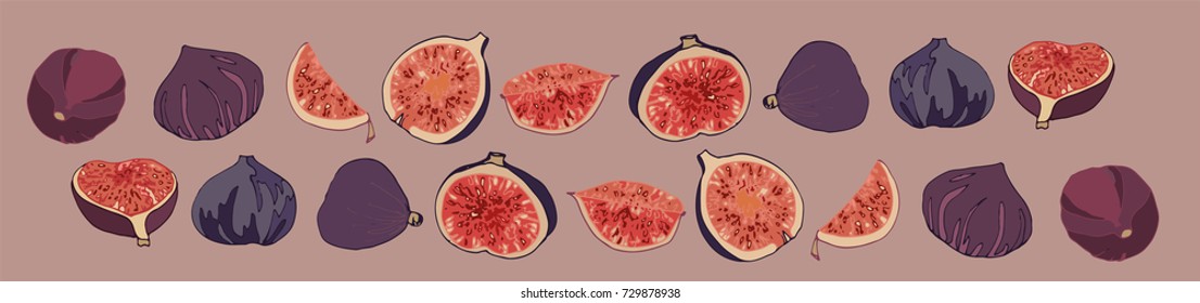 ripe fig fruits