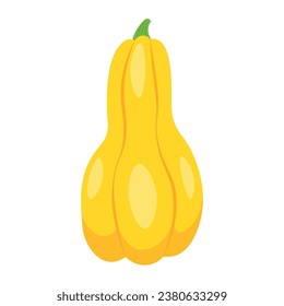 Ripe fresh pumpkin on white background