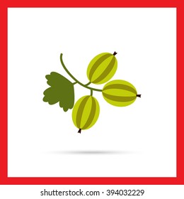 Ripe gooseberry icon