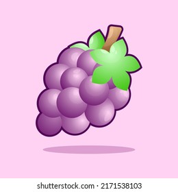 Ilustración vectorial de icono de uva de madriguera