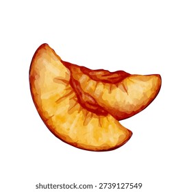 Ripe, juicy plum. Vector graphics.