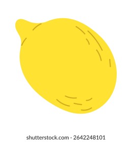 Ripe lemon. lemon fruit. Vector illustration.