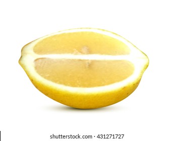 Ripe lemon. Vector illustration.