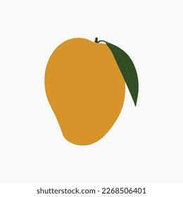 A ripe mango vector artwork